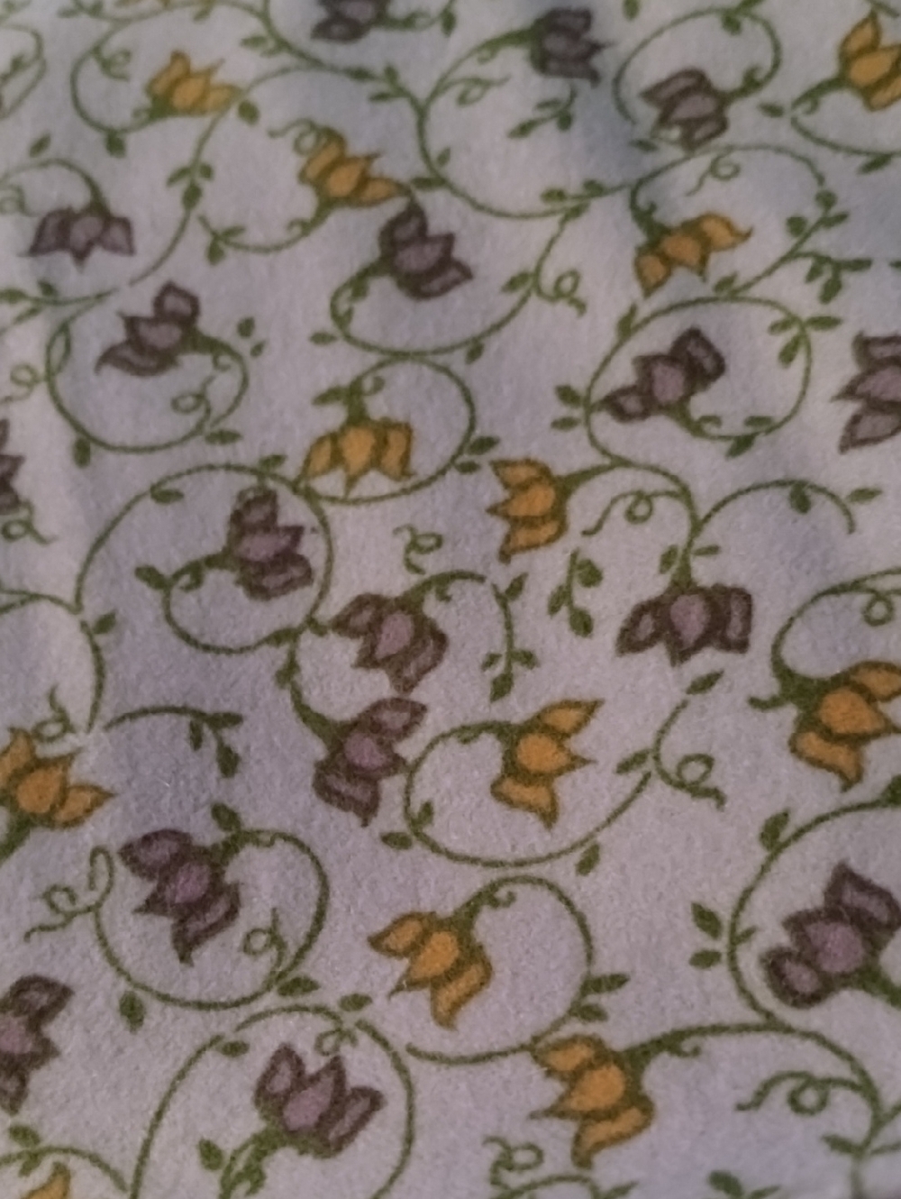 4 Yards Flowering Ferns Cotton Flannel By Northcott Studio Vintage Purple